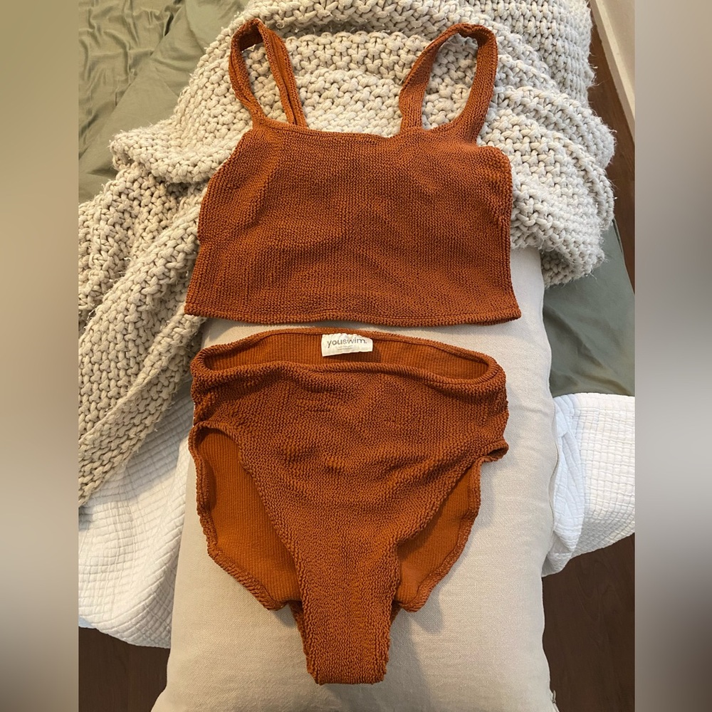 You Swim Verve two piece bikini in Umber